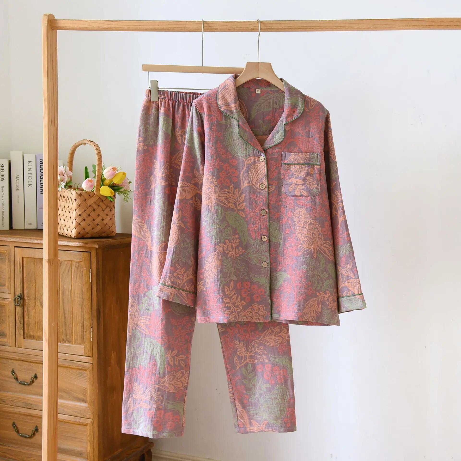 Цветная хлопковая женская домашняя одежда в стиле ретро с длинным рукавом, длинные брюки, 2 шт., пижама, тонкая пижама, женский комплект одежды XL фиолетовый
Цветная хлопковая женская домашняя одежда в стиле ретро с длинным рукавом, длинные брюки, 2 шт., пижама, тонкая пижама, женский комплект одежды XL фиолетовый