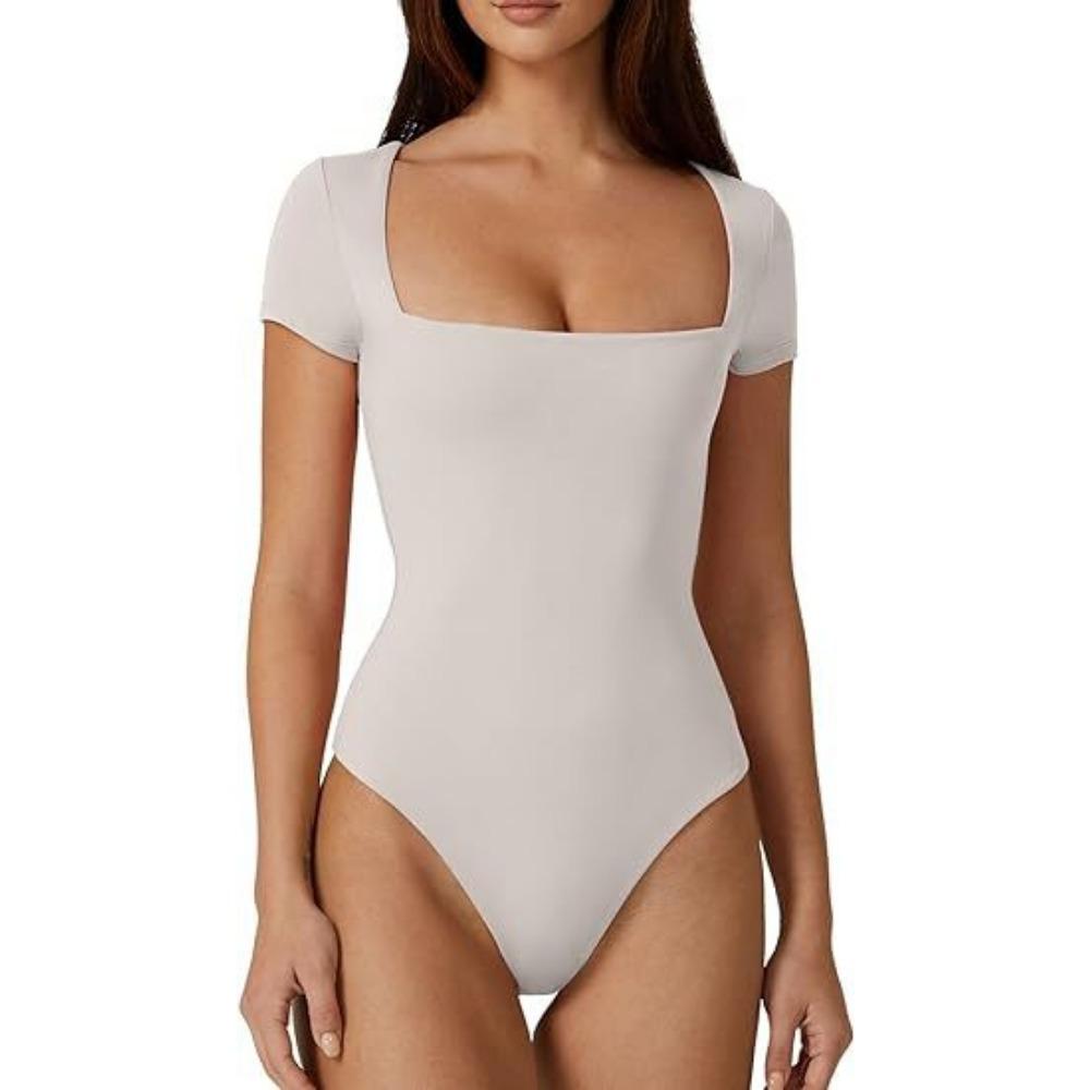 Women s Square Neck Short Sleeve Long Sleeve Bodysuit Sexy Body Suits Shirt Slim Fitted Tops Bodysuits L
Women s Square Neck Short Sleeve Long Sleeve Bodysuit Sexy Body Suits Shirt Slim Fitted Tops Bodysuits L