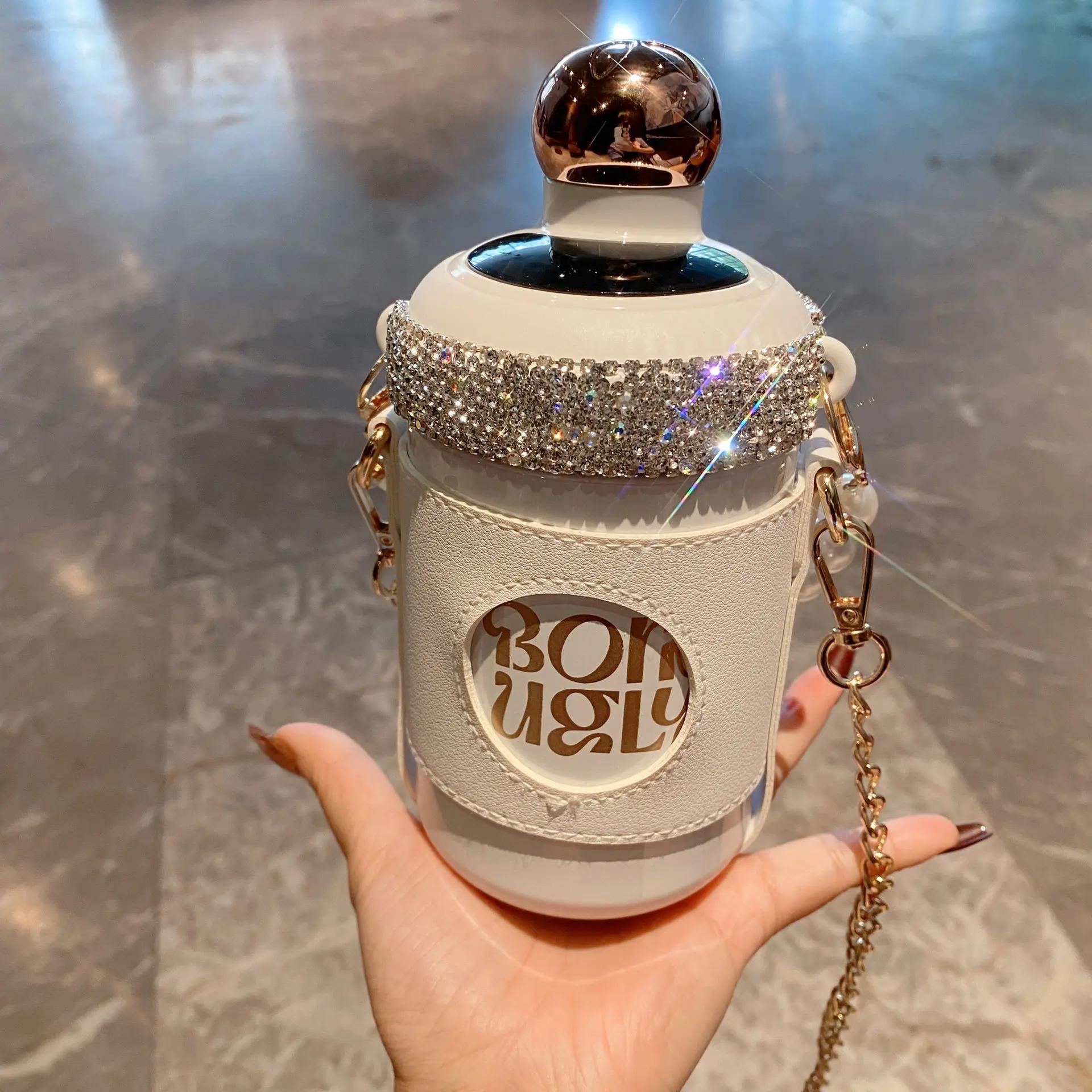 Bling Diamond Intelligent Temperature Display Stainless Steel Insulated Cup Portable Water Bottle With Pearl Chain Vacuum Flasks 450ml білий
Bling Diamond Intelligent Temperature Display Stainless Steel Insulated Cup Portable Water Bottle With Pearl Chain Vacuum Flasks 450ml білий