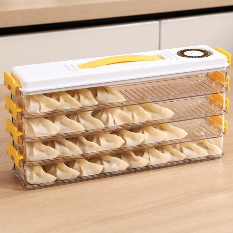 Space Saving Dumplings Fresh Keeping Storage Box Multi Layer Dumplings Holder Case Non-stick with Date Record for Small Fridge LS 1 жёлтый
Space Saving Dumplings Fresh Keeping Storage Box Multi Layer Dumplings Holder Case Non-stick with Date Record for Small Fridge LS 1 жёлтый