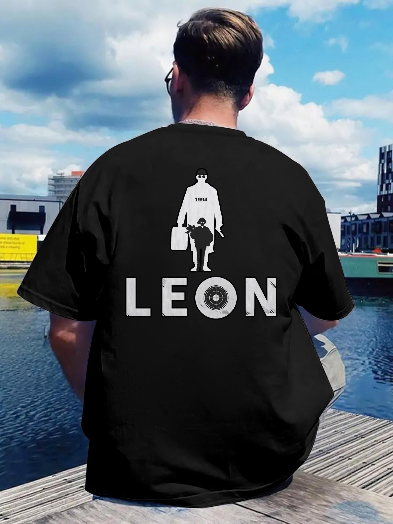 Casual Short Sleeve T-shirt with Back Print LEON & Family Graphic - Lightweight Polyester XL
Casual Short Sleeve T-shirt with Back Print LEON & Family Graphic - Lightweight Polyester XL