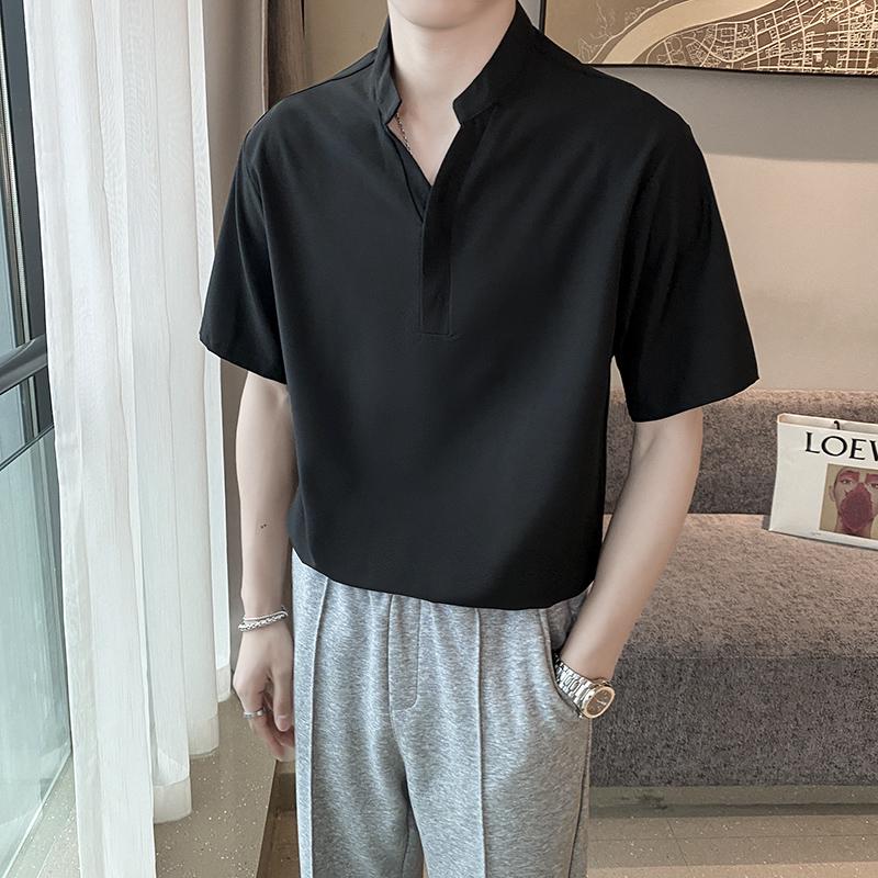 Мужская рубашка поло со стойкой - Ледяной шелк, Устойчивая к сминанию, Короткий рукав, Американский/Японский уличный стиль, Летний стиль L чёрный
Мужская рубашка поло со стойкой - Ледяной шелк, Устойчивая к сминанию, Короткий рукав, Американский/Японский уличный стиль, Летний стиль L чёрный