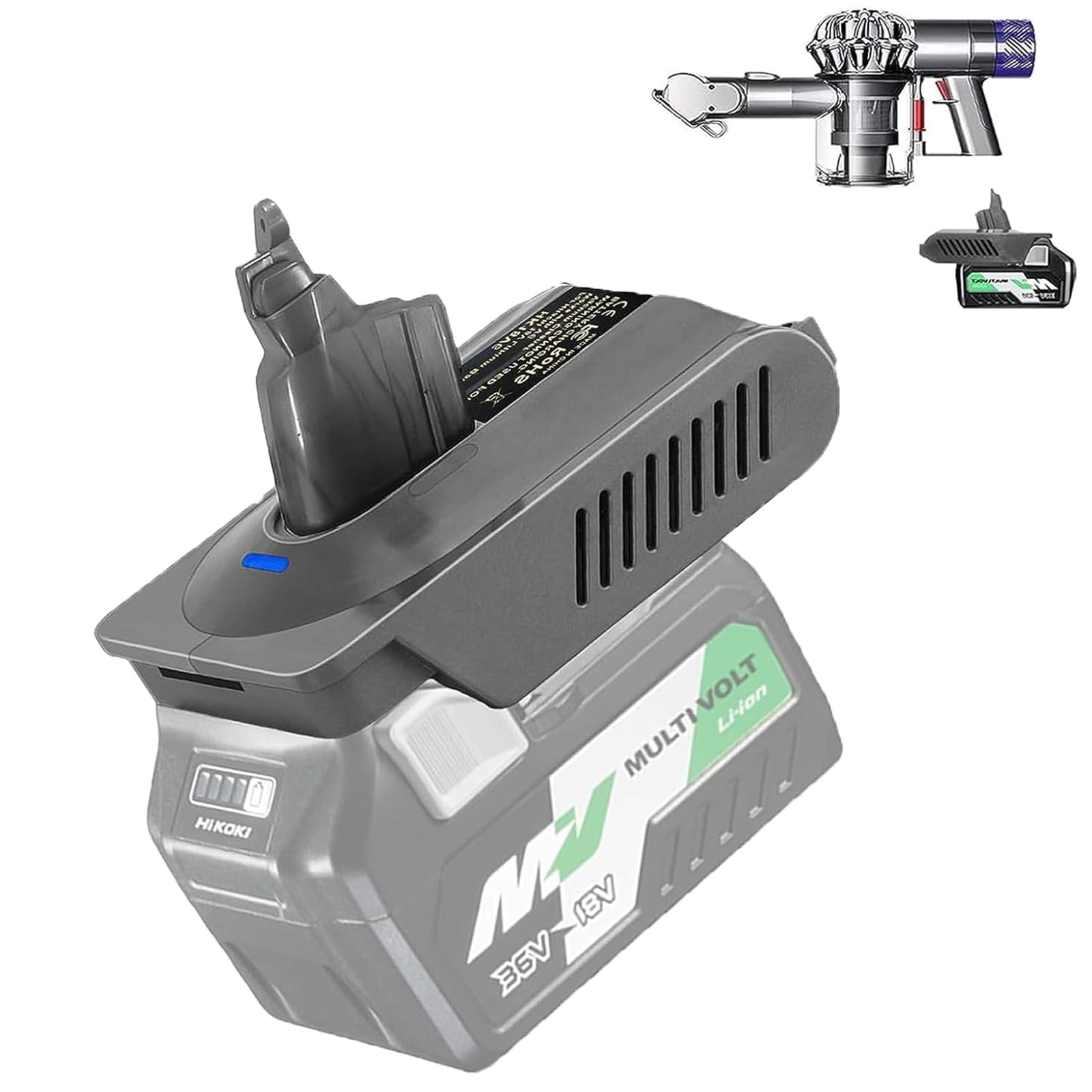 Адаптер UNIKI Dyson V6 Hikoki, литий-совместимый адаптер Dyson, модель V6 SV04 SV03 DC59 DC58 DC62 SV09 SV05, совместимый 18 В-36 В
Адаптер UNIKI Dyson V6 Hikoki, литий-совместимый адаптер Dyson, модель V6 SV04 SV03 DC59 DC58 DC62 SV09 SV05, совместимый 18 В-36 В