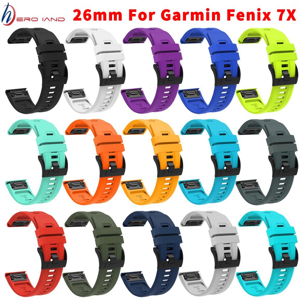 26mm Silicone Smart Watch Band for Garmin Fenix 7X Quick Release Strap for Fenix7X Wristband 15 Colors CHINA&Garmin Fenix7X небо синє кольору
26mm Silicone Smart Watch Band for Garmin Fenix 7X Quick Release Strap for Fenix7X Wristband 15 Colors CHINA&Garmin Fenix7X небо синє кольору