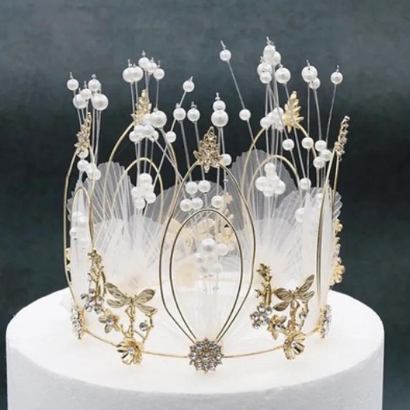 Exquisite cake baking decorative bride Eurostyle alloy lace crown birthday accessories Queen large round tiara cake topper
Exquisite cake baking decorative bride Eurostyle alloy lace crown birthday accessories Queen large round tiara cake topper