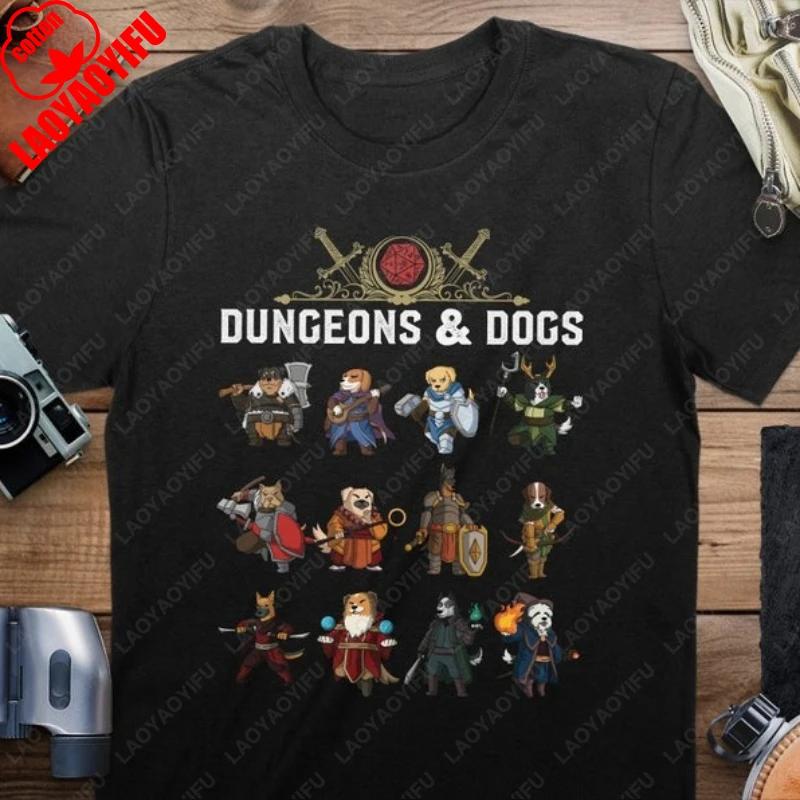 Dungeons and Dogs Men Women Cotton Shirt DND Inspired Gift DD Fans Hipster Clothing Tabletop D20 Dice RPG Dragons Gamers TShirt S
Dungeons and Dogs Men Women Cotton Shirt DND Inspired Gift DD Fans Hipster Clothing Tabletop D20 Dice RPG Dragons Gamers TShirt S