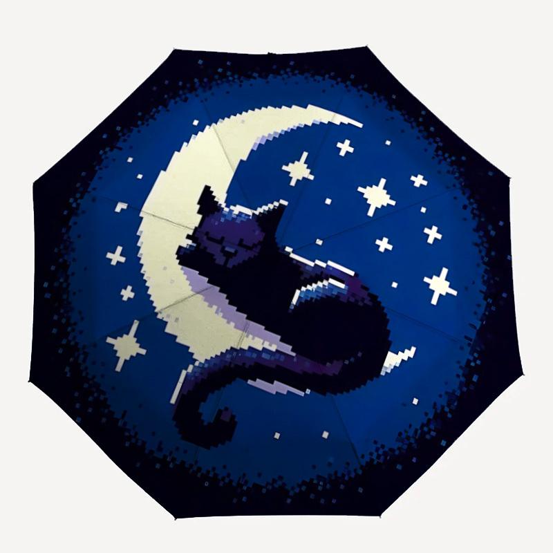 1pc Moon Cat Automatic Folding Umbrella - Compact 8-Rib Design, Durable Plastic & Iron, Lightweight for Outdoor Daily Use115
1pc Moon Cat Automatic Folding Umbrella - Compact 8-Rib Design, Durable Plastic & Iron, Lightweight for Outdoor Daily Use115