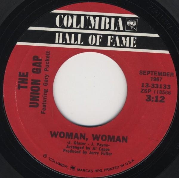 7inch Record GARY PUCKETT THE UNION GAP Woman Woman Young Girl 1333133 Columbia US Rock Used
7inch Record GARY PUCKETT THE UNION GAP Woman Woman Young Girl 1333133 Columbia US Rock Used