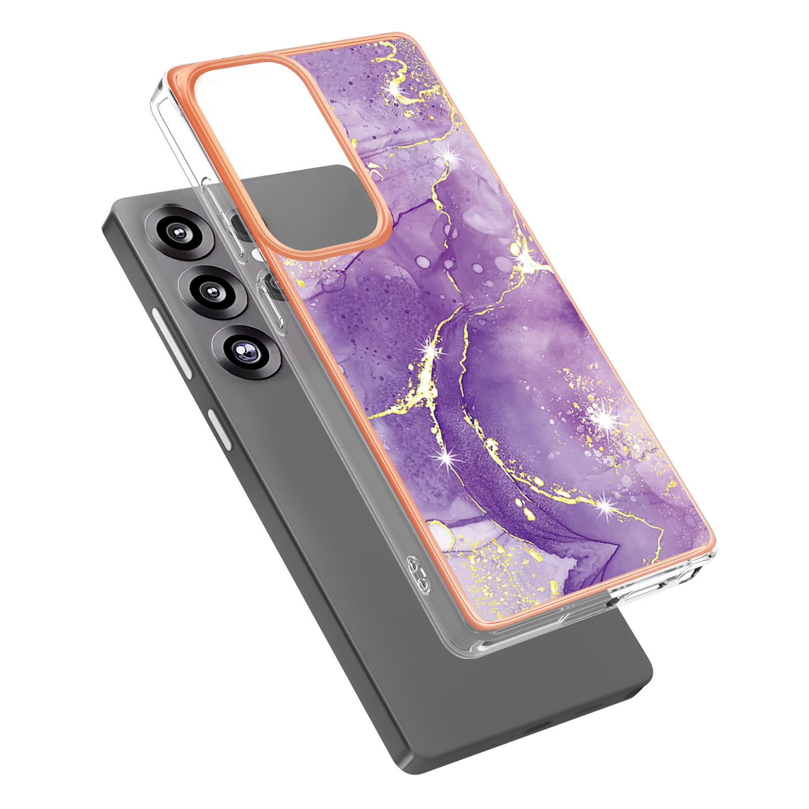 For Samsung Galaxy S25 Ultra TPU Case with IMD Marble Pattern Electroplated Back Cover Purple 002
For Samsung Galaxy S25 Ultra TPU Case with IMD Marble Pattern Electroplated Back Cover Purple 002