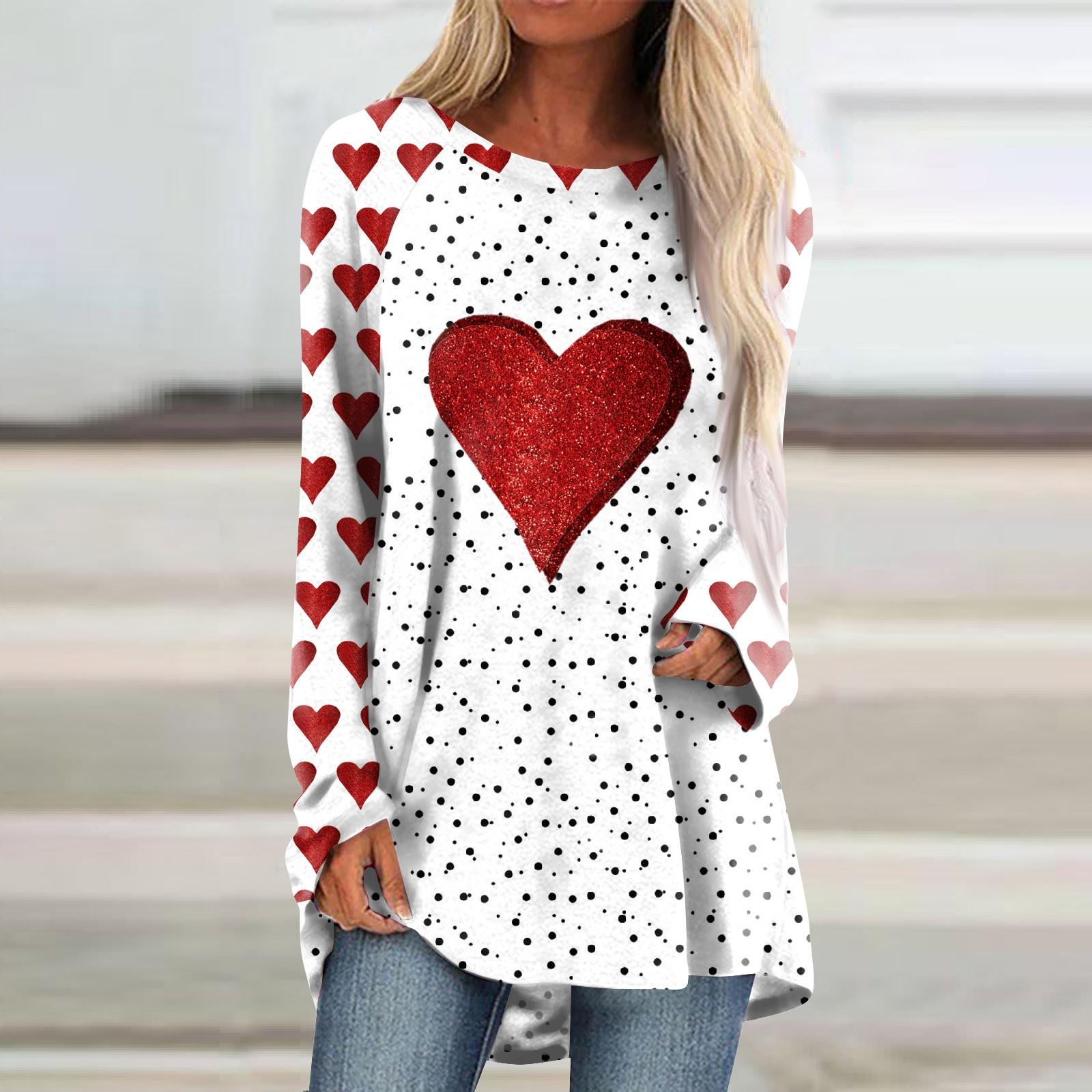 Women s Casual Fashion Valentine s Day Print Long Sleeve Medium Length Top Blouse
Women s Casual Fashion Valentine s Day Print Long Sleeve Medium Length Top Blouse
