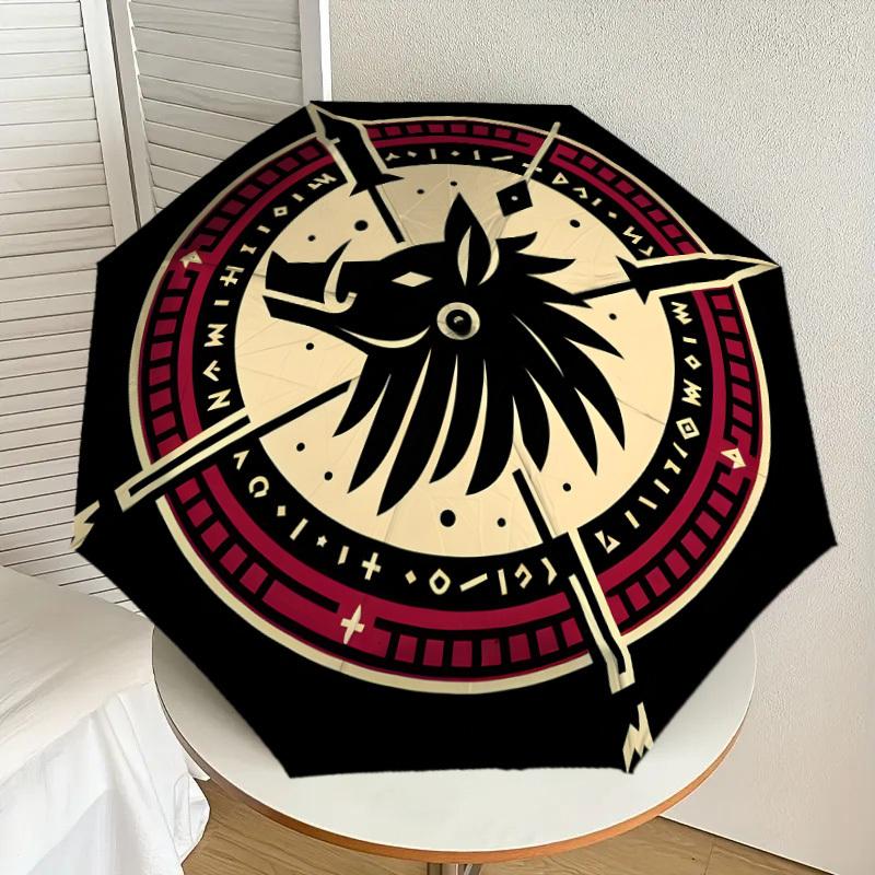 1pc Wolf Shield Tattoo Design Umbrella with Plastic Handle,Suitable for All Seasons Home Travel Outdoor UmbrellaDD1120
1pc Wolf Shield Tattoo Design Umbrella with Plastic Handle,Suitable for All Seasons Home Travel Outdoor UmbrellaDD1120