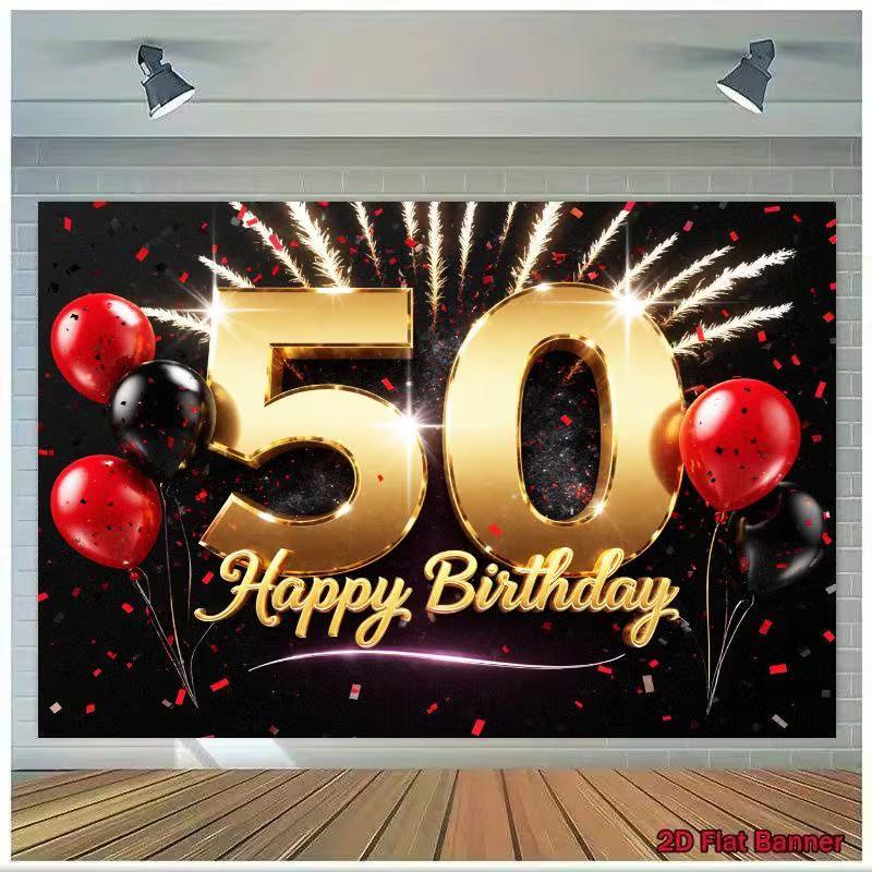 2D Gold Glitter 50th Birthday Photography Backdrop, Black Background Party Decor 47.2x31.5inch/120*80cm
2D Gold Glitter 50th Birthday Photography Backdrop, Black Background Party Decor 47.2x31.5inch/120*80cm