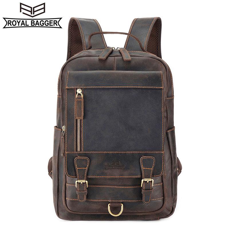 Royal Bagger 15,6-дюймовые мужские рюкзаки для ноутбуков Crazy Horse из натуральной яловой кожи, дорожная сумка на плечо в стиле ретро, Cool 1366
Royal Bagger 15,6-дюймовые мужские рюкзаки для ноутбуков Crazy Horse из натуральной яловой кожи, дорожная сумка на плечо в стиле ретро, Cool 1366
