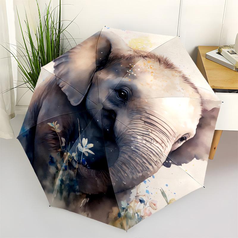 Elephant, Watercolor- Automatic Umbrella,Suitable for Men and Women, Outdoor Accessories, Suitable for Birthdays 0999b
Elephant, Watercolor- Automatic Umbrella,Suitable for Men and Women, Outdoor Accessories, Suitable for Birthdays 0999b