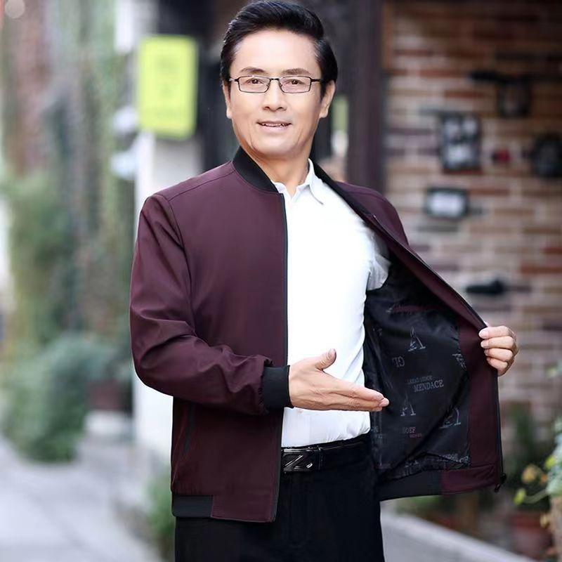 Middle-aged men s jackets autumn middle-aged and elderly dad casual jacket the elderly top 3XL recommends 150-85kg
Middle-aged men s jackets autumn middle-aged and elderly dad casual jacket the elderly top 3XL recommends 150-85kg