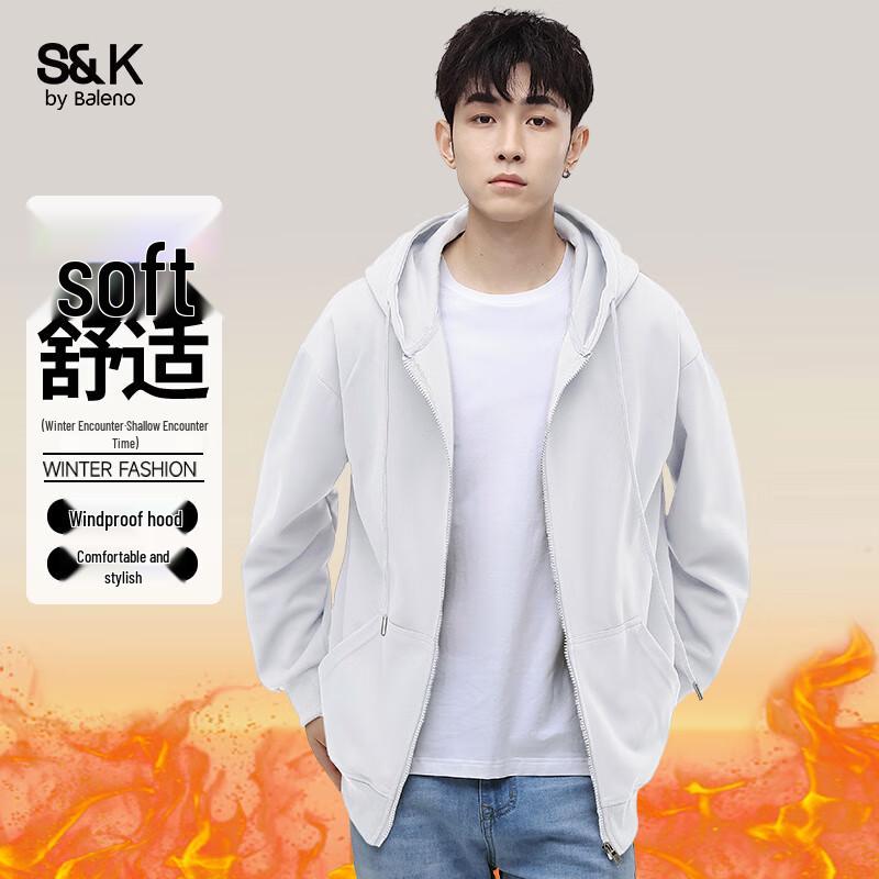 Baleno Men s S&K Hooded Zip-Up Sweatshirt L
Baleno Men s S&K Hooded Zip-Up Sweatshirt L