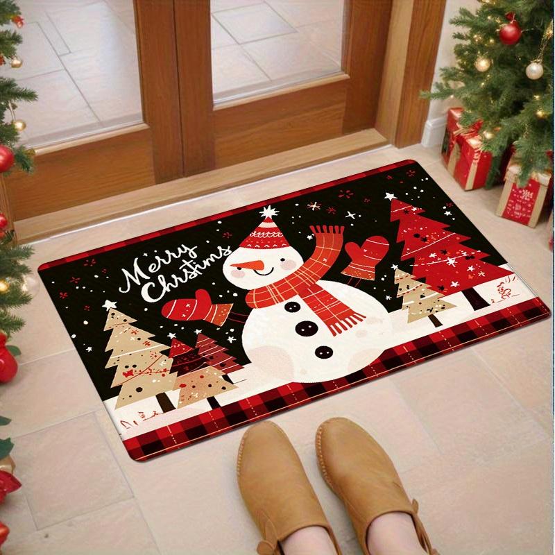 1pc Festive Christmas Door Mat - Red & Black Plaid with Snowman & Tree Design, Non-Slip, Washable Polyester Mat for Entryway, Ki 40cm x 60cm
1pc Festive Christmas Door Mat - Red & Black Plaid with Snowman & Tree Design, Non-Slip, Washable Polyester Mat for Entryway, Ki 40cm x 60cm