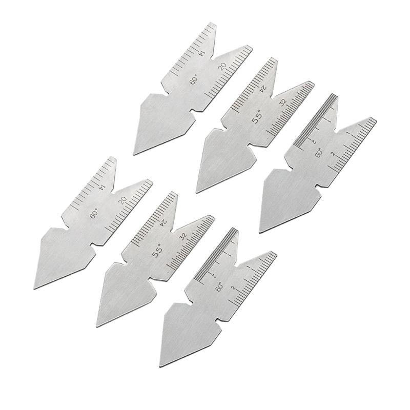 Steel Thread Center Gauge Set Engraveds Marking Precise For Metric Whitworth Standards 60° 55° Scale 6pcs/2set 1
Steel Thread Center Gauge Set Engraveds Marking Precise For Metric Whitworth Standards 60° 55° Scale 6pcs/2set 1