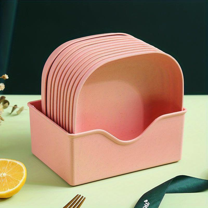 Набор многоразовых тарелок для закусок с растительной тематикой, 10 шт. - Многофункциональная и пригодная для мытья в посудомоечной машине фруктовая тарелка, декоративный кухонный акцент
Набор многоразовых тарелок для закусок с растительной тематикой, 10 шт. - Многофункциональная и пригодная для мытья в посудомоечной машине фруктовая тарелка, декоративный кухонный акцент