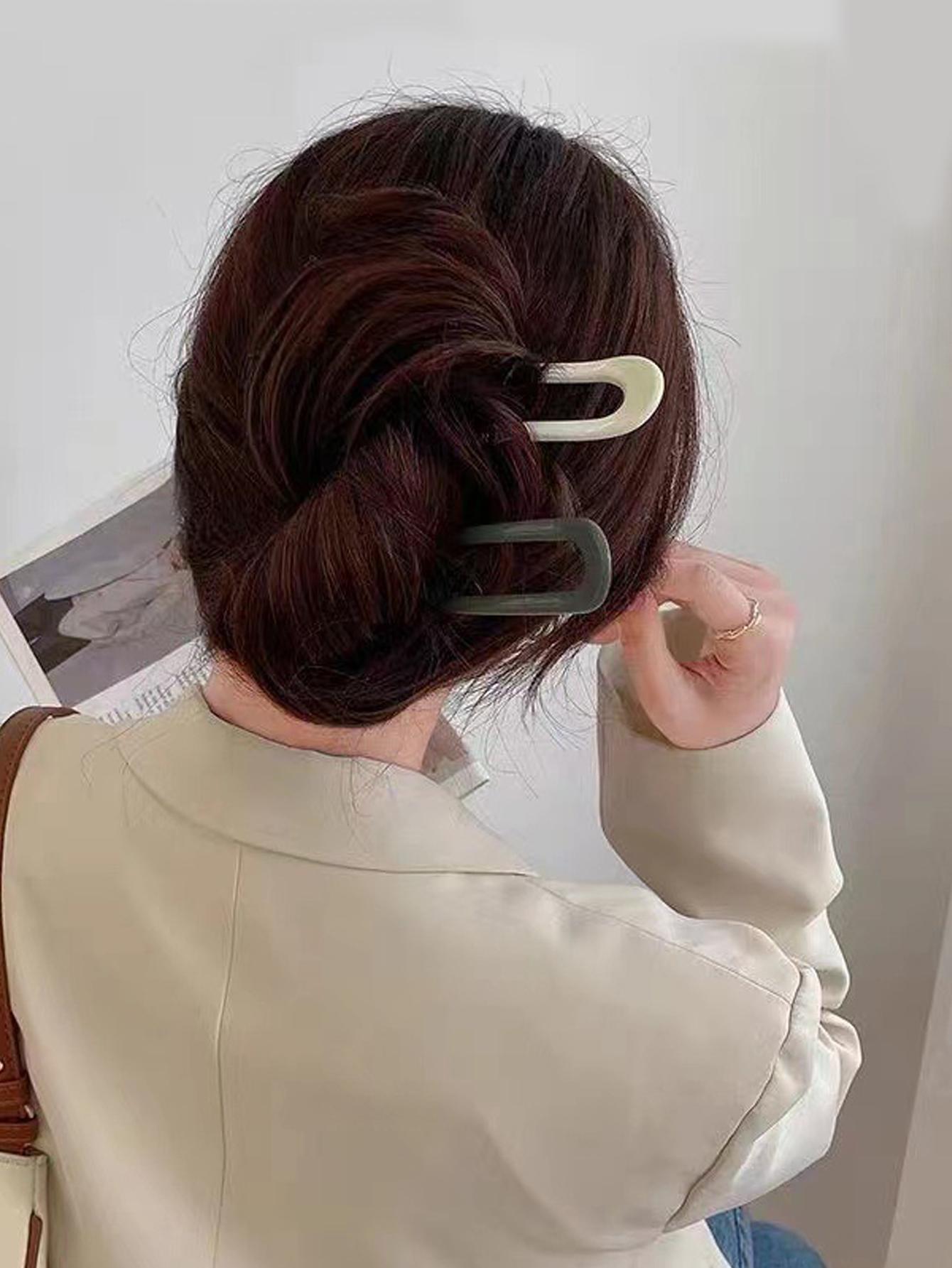 1/5 Pcs Fashion Solid Plastic U-shaped Hair Sticks For Women Girls Party Ponytail Holder Hair Accessories
1/5 Pcs Fashion Solid Plastic U-shaped Hair Sticks For Women Girls Party Ponytail Holder Hair Accessories