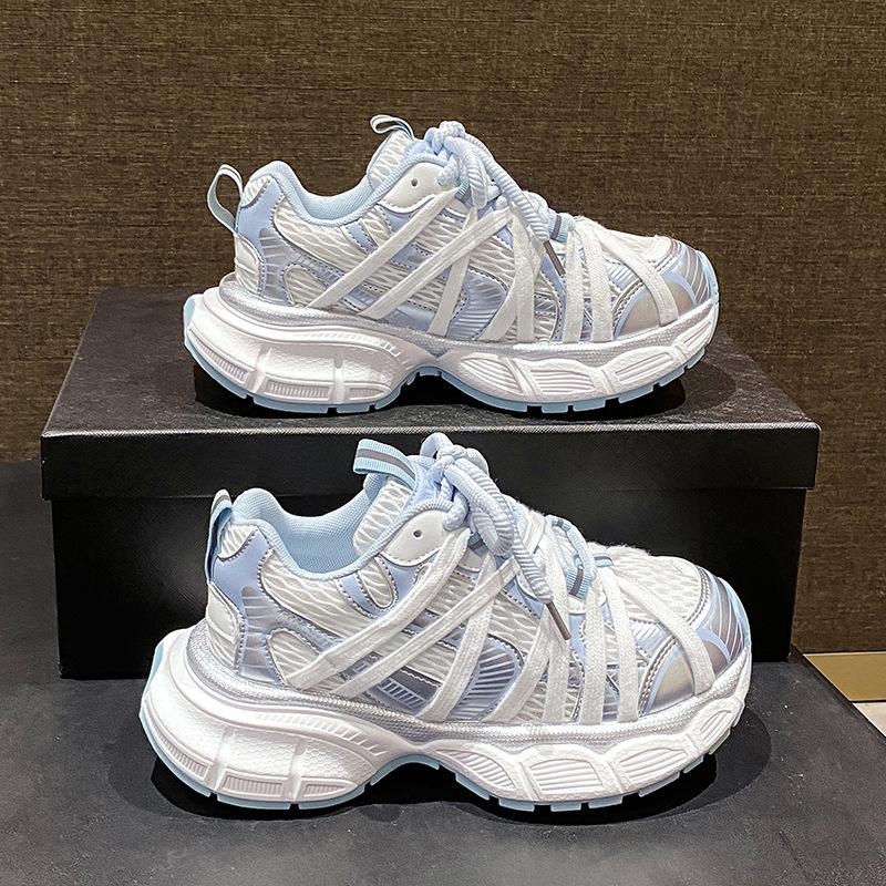 2025 new color matching platform dad shoes women s spring and summer breathable mesh versatile lace-up casual shoes heightening sports shoes 40
2025 new color matching platform dad shoes women s spring and summer breathable mesh versatile lace-up casual shoes heightening sports shoes 40