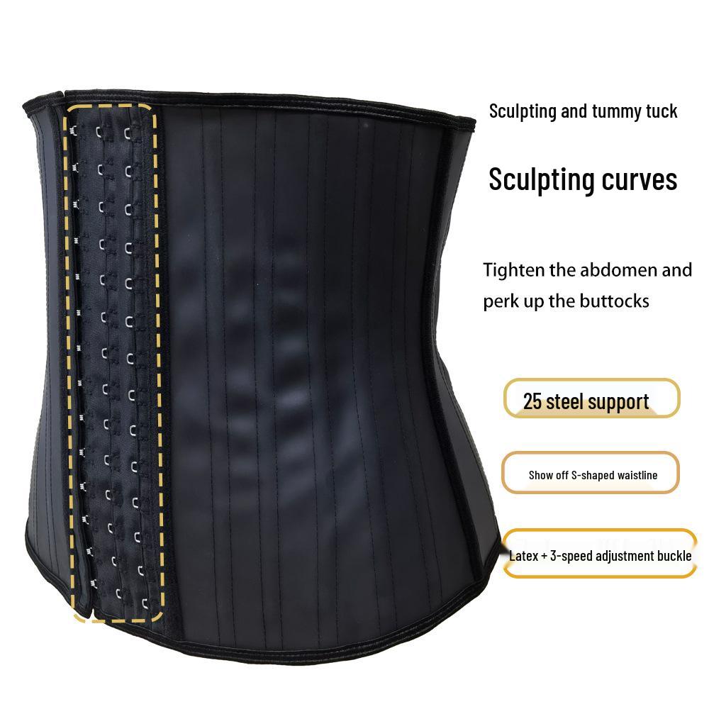 25-Bone Matte Latex Waist Trainer: Hook & Eye Closure, Rubber Abdomen Shaper, Slimming Sculptor S чёрный
25-Bone Matte Latex Waist Trainer: Hook & Eye Closure, Rubber Abdomen Shaper, Slimming Sculptor S чёрный