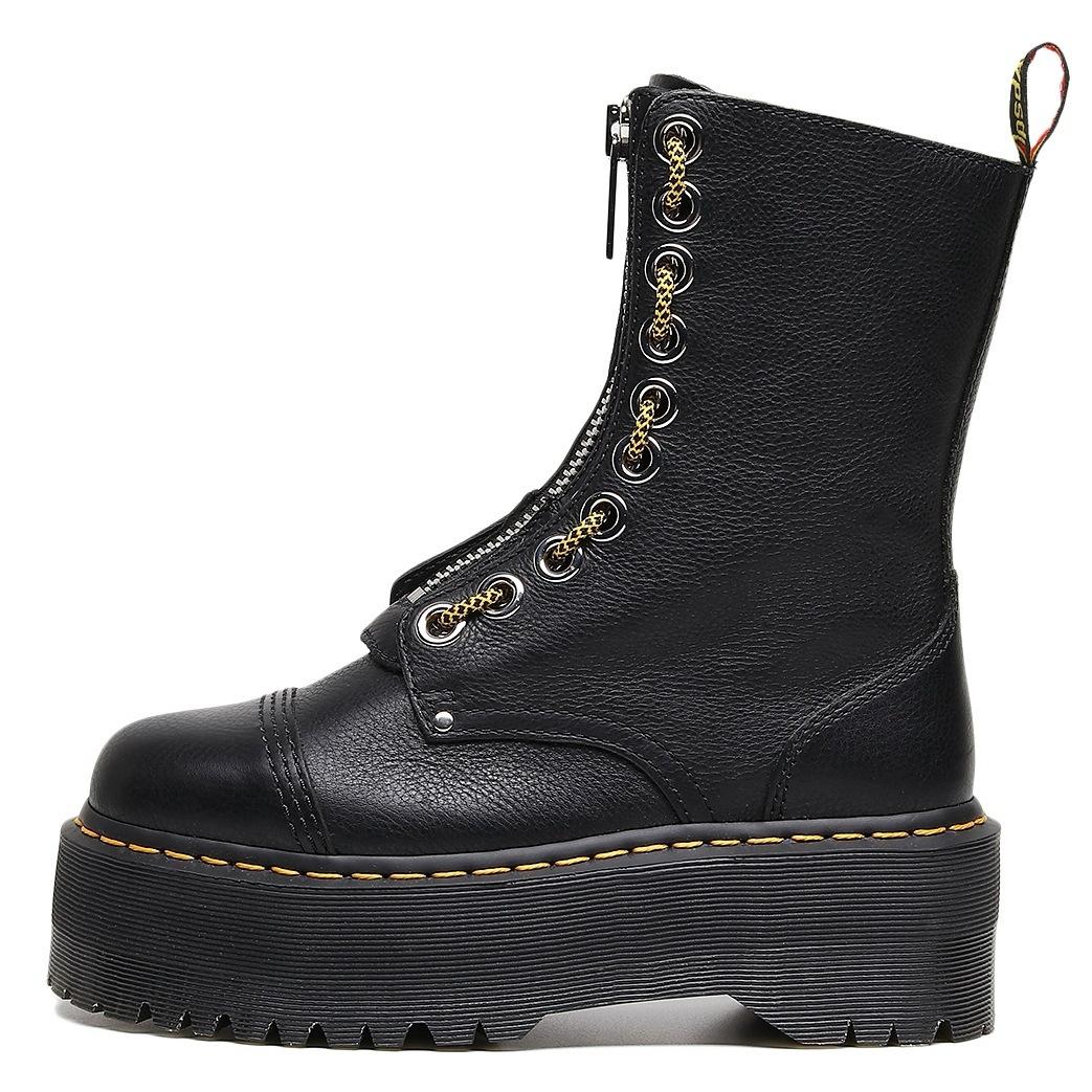 British two perforated thick-soled long locomotive boots front zipper first layer lychee pattern short boots muffin 35
British two perforated thick-soled long locomotive boots front zipper first layer lychee pattern short boots muffin 35