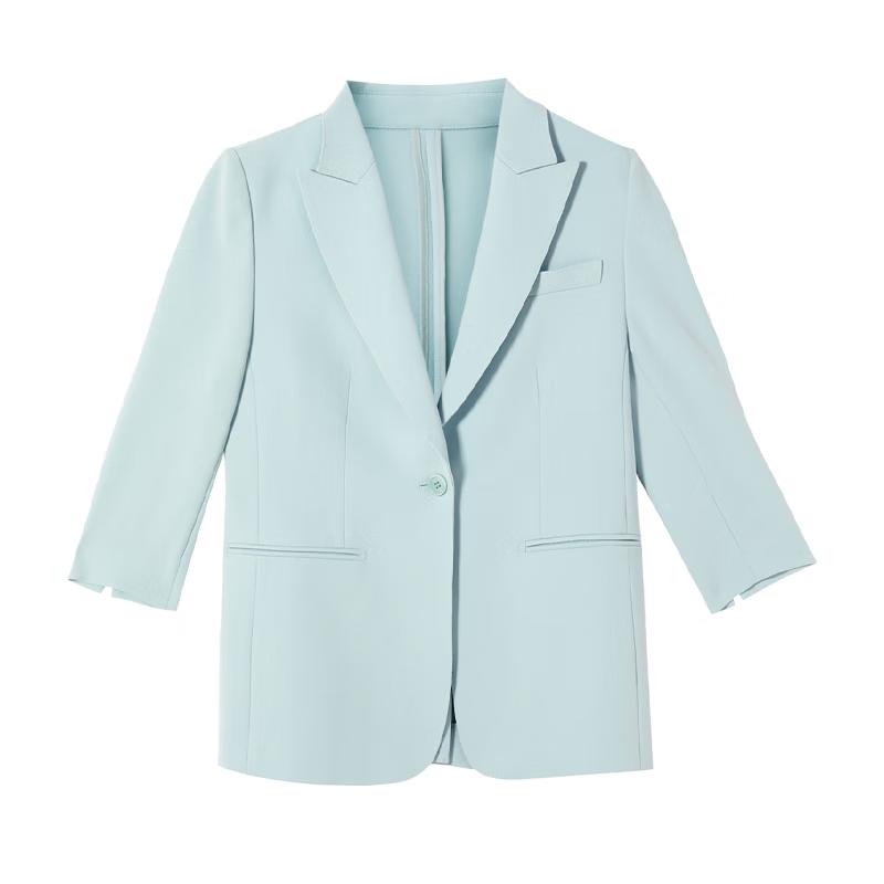 LANGZI Triacetate Peak Lapel Suit Jacket
LANGZI Triacetate Peak Lapel Suit Jacket
