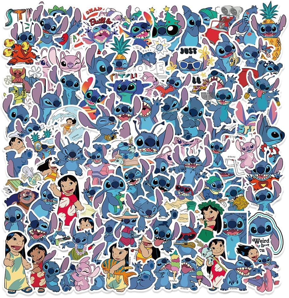 DiiDoll Stitch Sticker Set 101 Pieces Waterproof Vinyl Compatible with Smartphone Notebook Water Bottle Hydro Flask Kids Toddlers Gift Edition
DiiDoll Stitch Sticker Set 101 Pieces Waterproof Vinyl Compatible with Smartphone Notebook Water Bottle Hydro Flask Kids Toddlers Gift Edition