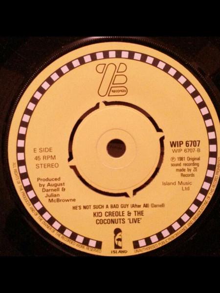 7-дюймовая пластинка KID CREOLE & THE COCONUTS - There But For The Grace Of God Go I WIP6707 Island Records 1981 UK Соул/Фанк Б/У
7-дюймовая пластинка KID CREOLE & THE COCONUTS - There But For The Grace Of God Go I WIP6707 Island Records 1981 UK Соул/Фанк Б/У