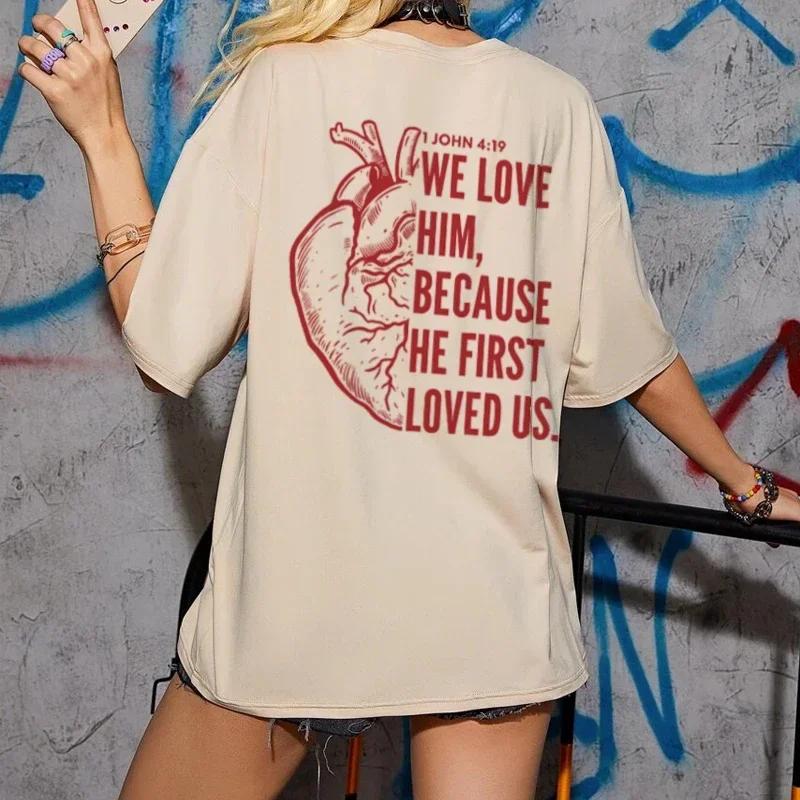 Christian Back Print Tops Jesus Faith Tee Shirt Bible Verse T Shirt Streetwear Women Unisex Religious Clothes Oversized S
Christian Back Print Tops Jesus Faith Tee Shirt Bible Verse T Shirt Streetwear Women Unisex Religious Clothes Oversized S