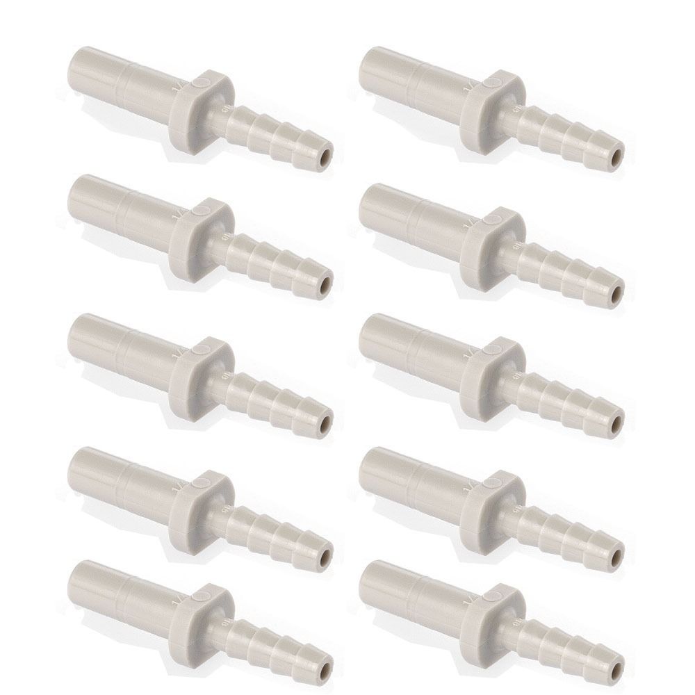 10pcs Plastic Barbed Tube Fitting Grey Reducer Coupler Durable Straight Pipe Joint PU PE Tube
10pcs Plastic Barbed Tube Fitting Grey Reducer Coupler Durable Straight Pipe Joint PU PE Tube