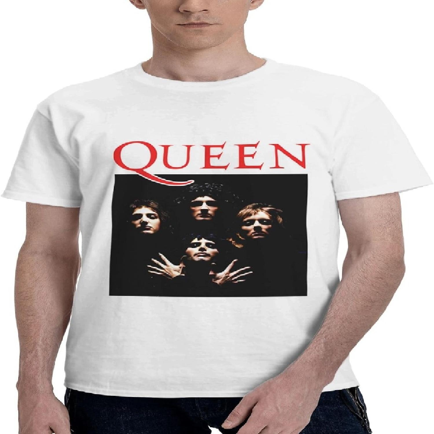 Lunivoca Queen Band Чоловічі футболки Справжні класичні футболки Бавовняні Приталені Повсякденні чоловічі футболки M білий
Lunivoca Queen Band Чоловічі футболки Справжні класичні футболки Бавовняні Приталені Повсякденні чоловічі футболки M білий