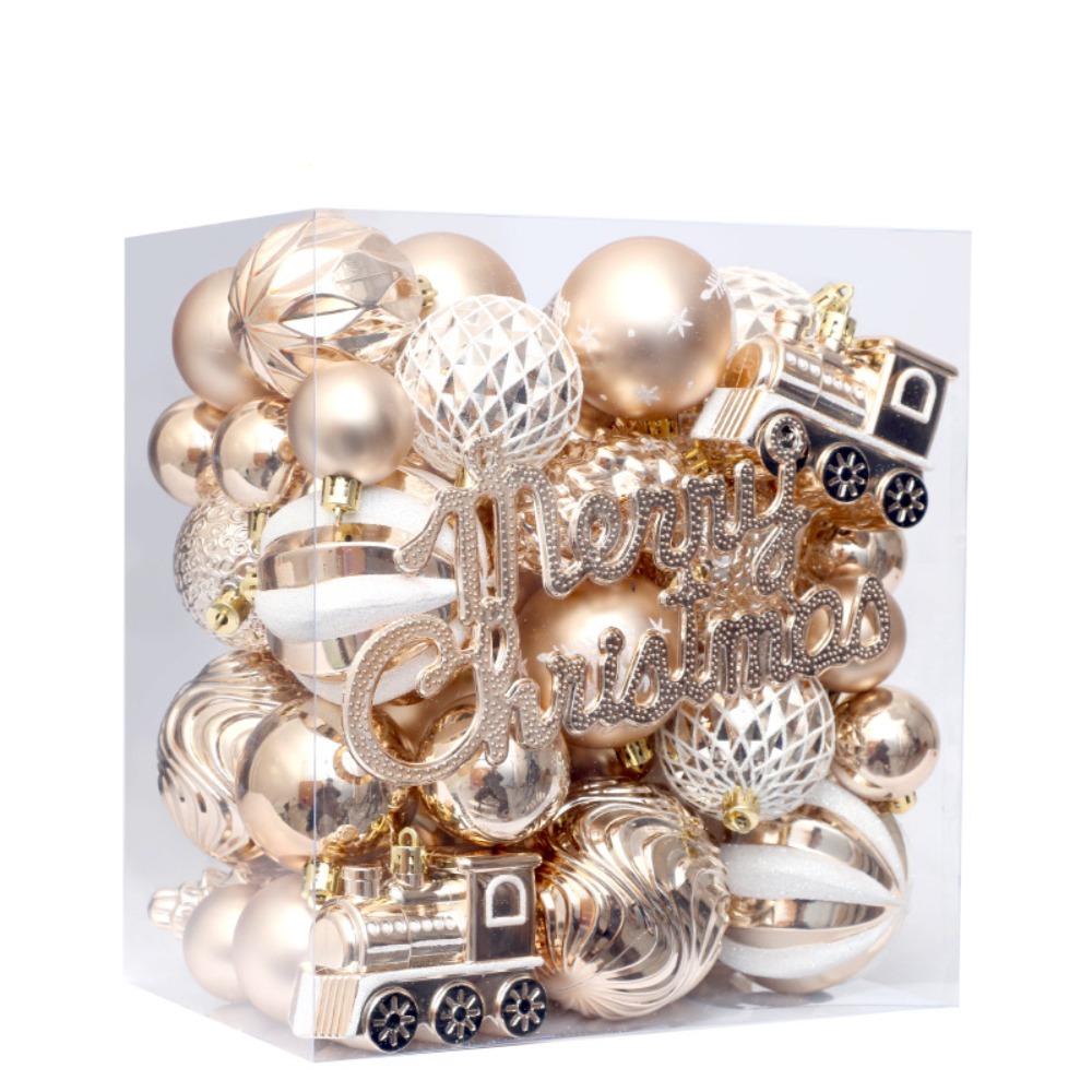 65PCS High-quality Plastic Christmas Ball Set 8 Colors Suspensable Christmas Tree Balls Xmas Ornament Ball Scene Supplies 1.5cm шампанского
65PCS High-quality Plastic Christmas Ball Set 8 Colors Suspensable Christmas Tree Balls Xmas Ornament Ball Scene Supplies 1.5cm шампанского