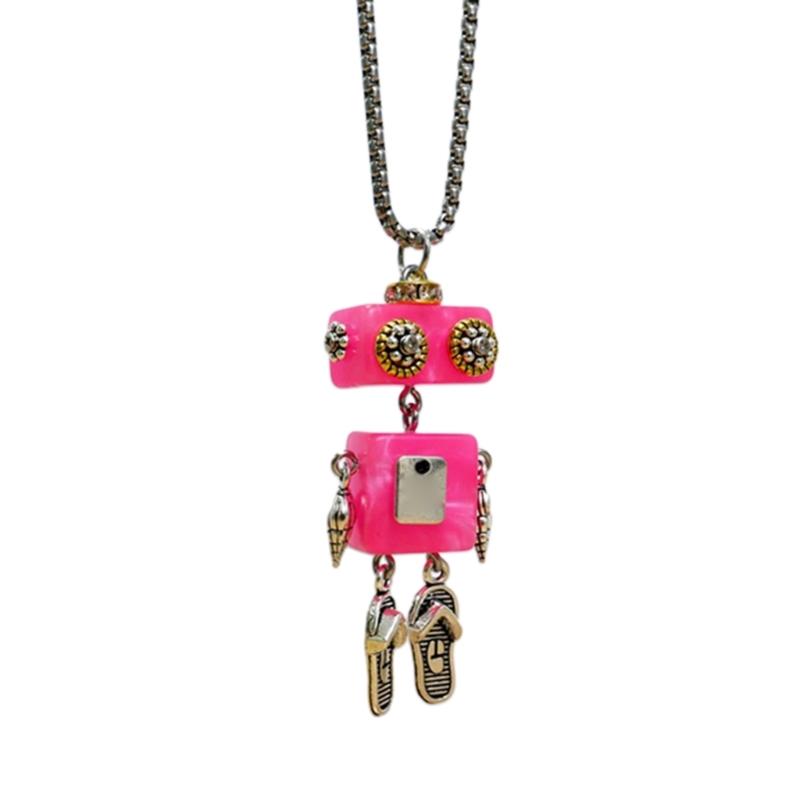 Retro Movable Joint Robot Neckchain Vintage Mechanical Screw Robot Pendant Necklace Clavicular Chain Jewelry Accessories
Retro Movable Joint Robot Neckchain Vintage Mechanical Screw Robot Pendant Necklace Clavicular Chain Jewelry Accessories