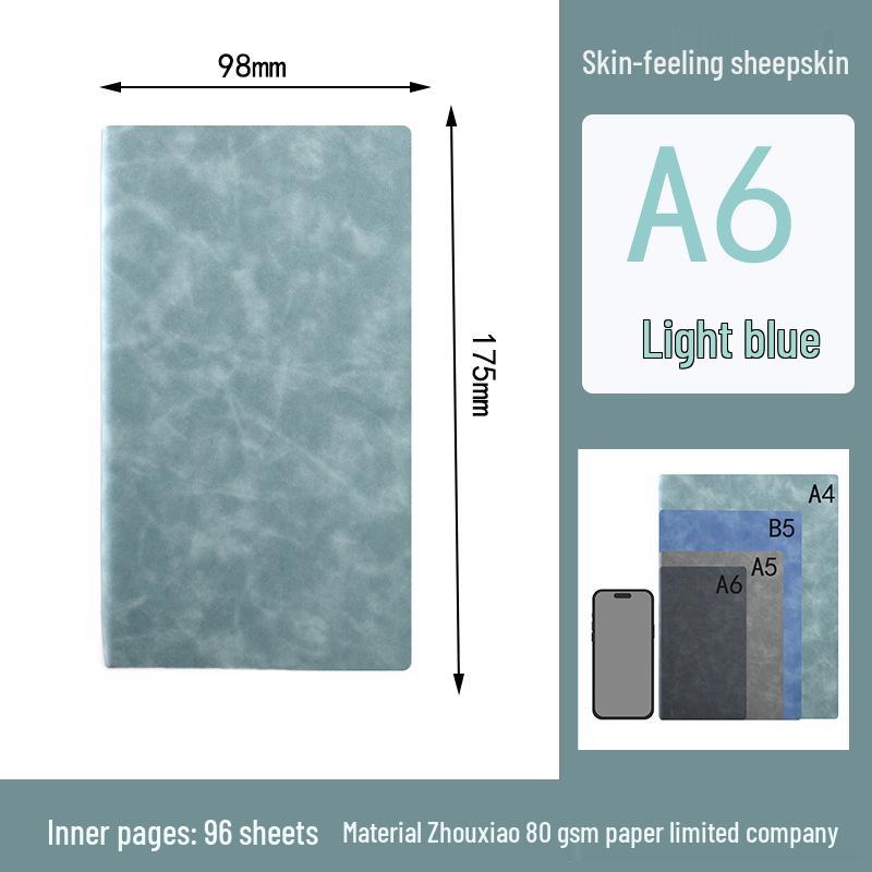 A4A5A6B5 Skin-Fee Lambskin Leather Notebook - Thick Soft Cover for Business Meetings
A4A5A6B5 Skin-Fee Lambskin Leather Notebook - Thick Soft Cover for Business Meetings