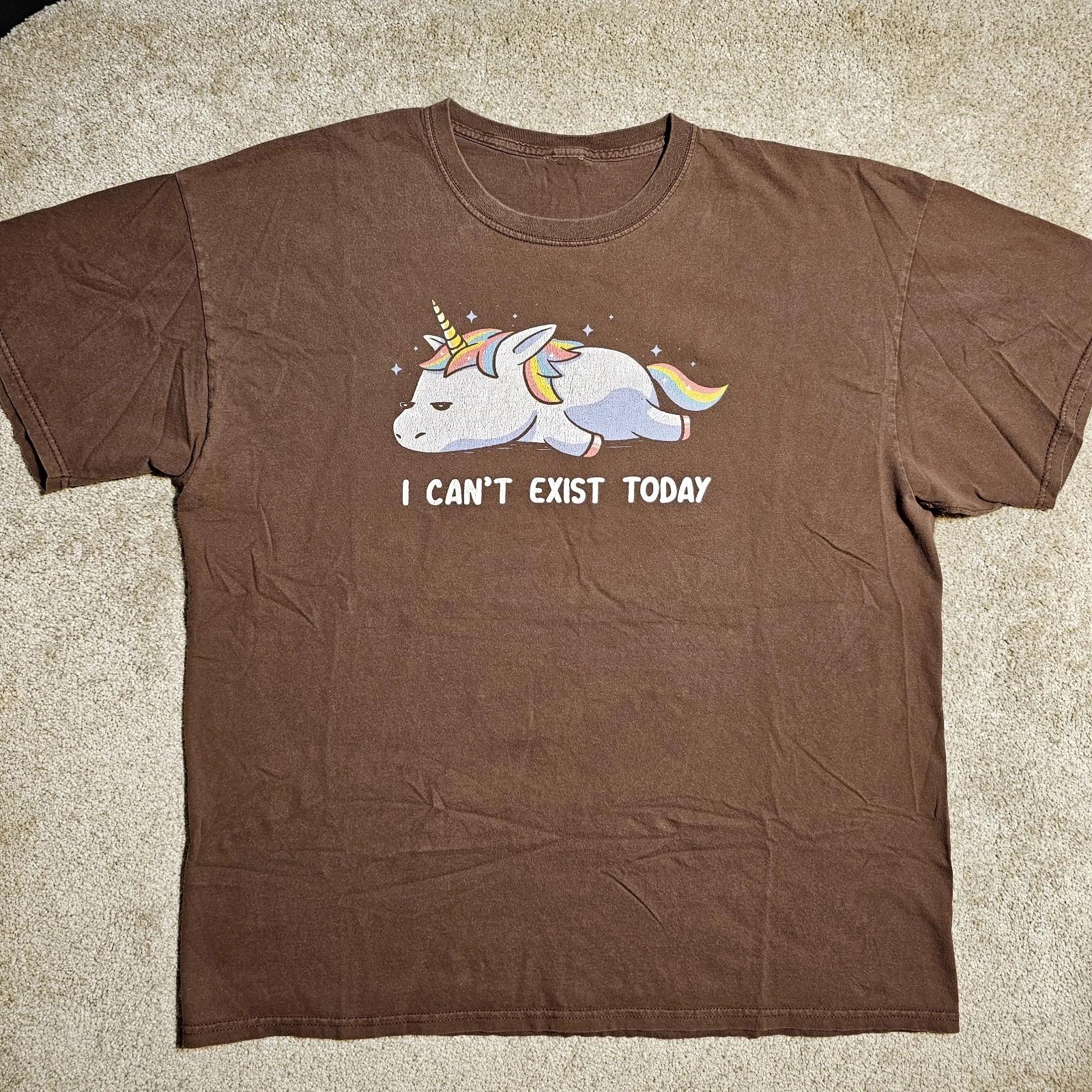 Vtg Y2k 2010s Unicorn Can t Exist Today XL Graphic T-shirt Twee Cutesy Spencers M
Vtg Y2k 2010s Unicorn Can t Exist Today XL Graphic T-shirt Twee Cutesy Spencers M