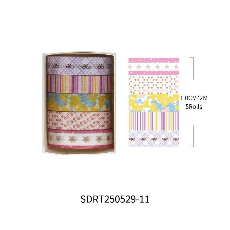 5Pcs Cute Cherry Star Cartoon Washi Tape Set Creative Decorative Adhesive Tape for DIY Craft Diary School Stationery
5Pcs Cute Cherry Star Cartoon Washi Tape Set Creative Decorative Adhesive Tape for DIY Craft Diary School Stationery
