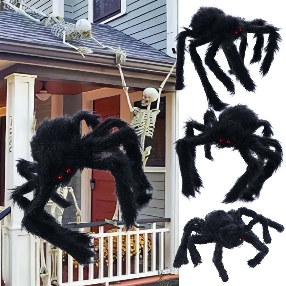 Decor DIY Ornament Haunted House Decor Black Plush Spider Horror Giant Spider Artificial Spider 30cm
Decor DIY Ornament Haunted House Decor Black Plush Spider Horror Giant Spider Artificial Spider 30cm