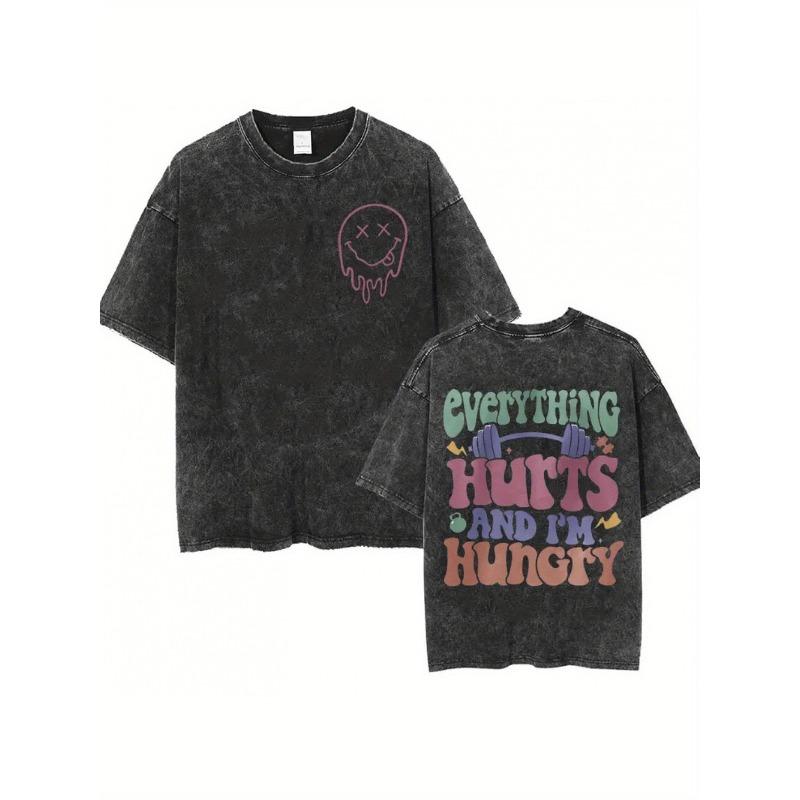 European sizes Humorous Everything Hurts And I M Hungry Vintage Graphic T-Shirt, Oversized Unisex Tee, Casual Round Neck Shirt for Everyday Wear S чёрный
European sizes Humorous Everything Hurts And I M Hungry Vintage Graphic T-Shirt, Oversized Unisex Tee, Casual Round Neck Shirt for Everyday Wear S чёрный