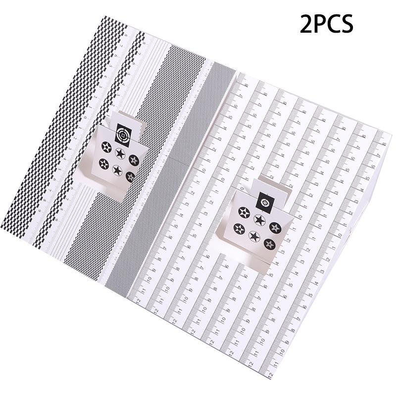 2Pcs/set Focus Card Lens Calibration Tool Folding AF Micro Adjustment Ruler Chart For Camera Lens Alignment
2Pcs/set Focus Card Lens Calibration Tool Folding AF Micro Adjustment Ruler Chart For Camera Lens Alignment