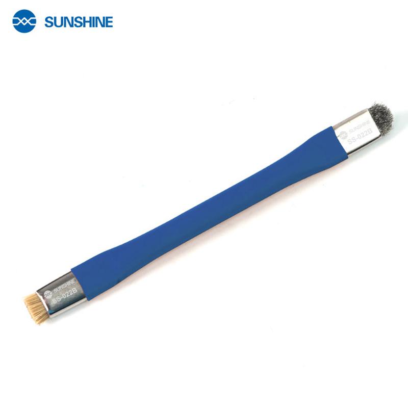 SUNSHINE SS-022B Double-Head Anti-Static Brush for Mobile Phone PC Motherboard PCB Glue Removal Dust Cleaning Repair Tools 1Pcs
SUNSHINE SS-022B Double-Head Anti-Static Brush for Mobile Phone PC Motherboard PCB Glue Removal Dust Cleaning Repair Tools 1Pcs