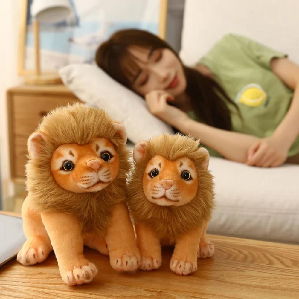 Forest Animal Lifelike Male Lion Stuffed Dolls Plush Doll Simulation Lion Plush Toy Girls Gift 23cm-Standing posture
Forest Animal Lifelike Male Lion Stuffed Dolls Plush Doll Simulation Lion Plush Toy Girls Gift 23cm-Standing posture