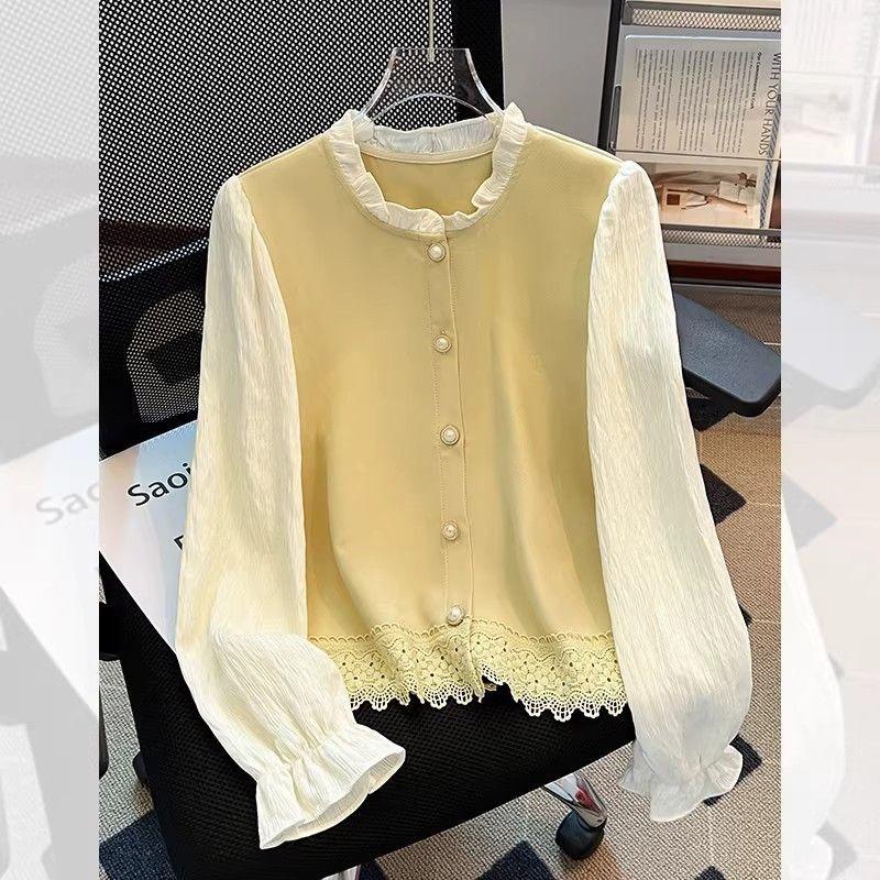 Spring Shirts for Women New Style Unique Beautiful Popular Small Shirts Light Luxury High-end Age-reducing Temperament Tops M жёлтый
Spring Shirts for Women New Style Unique Beautiful Popular Small Shirts Light Luxury High-end Age-reducing Temperament Tops M жёлтый