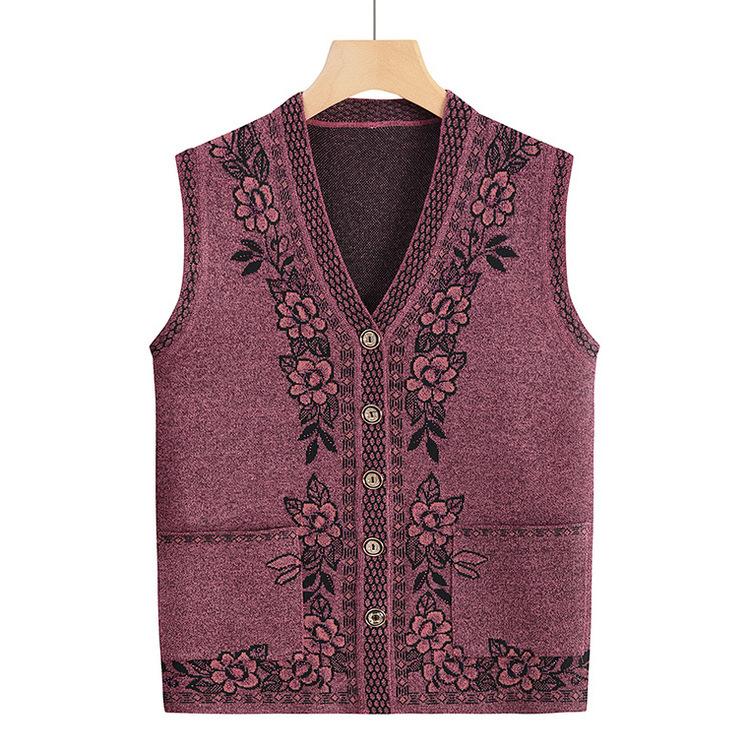 Весенний вязаный жилет для женщин среднего и пожилого возраста, кардиган для мамы с застежкой-клипсой в виде лошадки, жилет для бабушки, одежда на весну и осень 4XL
Весенний вязаный жилет для женщин среднего и пожилого возраста, кардиган для мамы с застежкой-клипсой в виде лошадки, жилет для бабушки, одежда на весну и осень 4XL