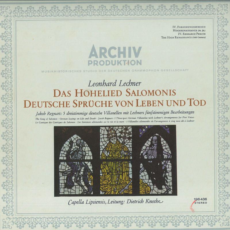 LP Record LEONHARD LECHNER CAPELLA LIPSIENSI Das Hohelied Salomons Deutsche Spr 198436 ARCHIV PRODUKT Germany Classical Used
LP Record LEONHARD LECHNER CAPELLA LIPSIENSI Das Hohelied Salomons Deutsche Spr 198436 ARCHIV PRODUKT Germany Classical Used