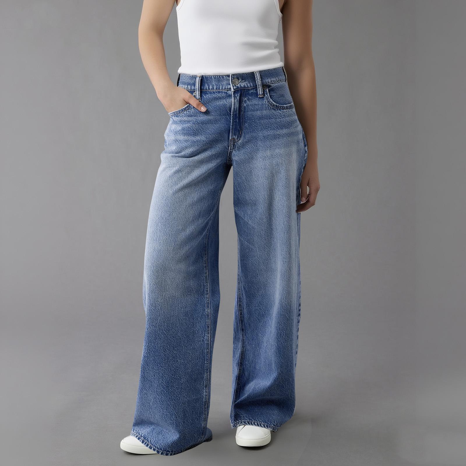 Womens High Waisted Jeans Stretchy Flared Straight Leg Loose Trendy Hem Denim Pants XL
Womens High Waisted Jeans Stretchy Flared Straight Leg Loose Trendy Hem Denim Pants XL