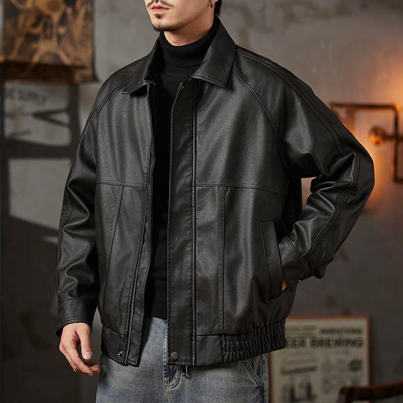 Men s American Retro Leather Motorcycle Jacket - Thickened, Warm, Trendy, Velvet-Lined PU Coat XL
Men s American Retro Leather Motorcycle Jacket - Thickened, Warm, Trendy, Velvet-Lined PU Coat XL