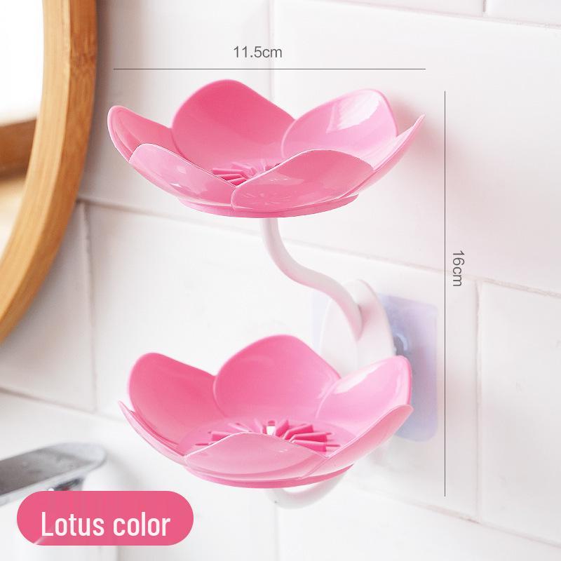 Flower Design Wall-Mounted Soap Dish with Drainage, Double-Layer, No-Punch Installation, Bathroom Soap Holder
Flower Design Wall-Mounted Soap Dish with Drainage, Double-Layer, No-Punch Installation, Bathroom Soap Holder