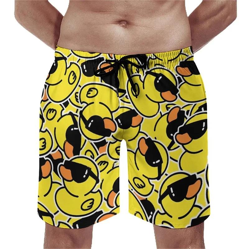 Summer new 3D printed cute animal yellow duck men s children s beach shorts, fun street style swimming trunkslvn S
Summer new 3D printed cute animal yellow duck men s children s beach shorts, fun street style swimming trunkslvn S